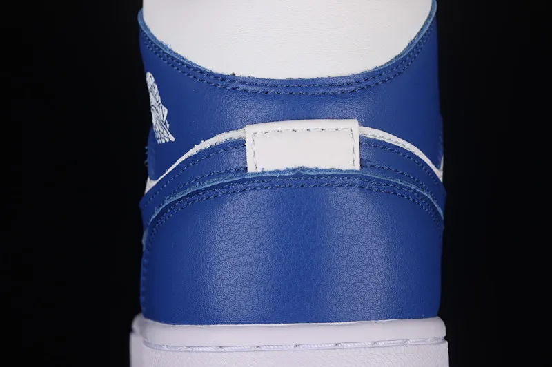 All Categories Air Jordan Jordan Series Basketball Shoes Air Jordan 1 Mid Differentiated Versions Air Jordan 1 Mid AJ1 Joe 1 Kentucky Blue Zhongbang Basketball Shoes BQ6472-104